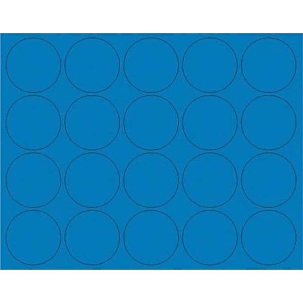 MasterVision Interchangeable Circle Magnets, Blue, 20/Pack (FM1601) 1 MasterVision Interchangeable Circle Magnets, Blue, 20/Pack (FM1601)