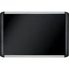MasterVision Black Fabric Bulletin Board, Aluminum Frame, 48Hx72"W