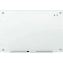 Quartet® Infinity™ Glass Magnetic Marker Board, White, Frameless, 2'W X 1 1/2'H (G2418W) -Prepa Furniture Shop s0797922 s7