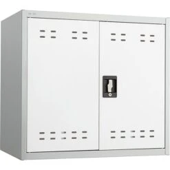 Safco 27"H Steel Storage Cabinet, Gray