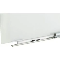 Iceberg Clarity Glass Dry-Erase Board, Aluminum Brackets, 72"W X 36"H (ICE31160) -Prepa Furniture Shop s0831122 s7