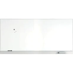 Iceberg Polarity Magnetic Steel Dry Erase Board, Aluminum Frame, 96"W X 46"H