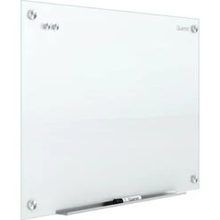 Quartet® Infinity™ Glass Magnetic Marker Board, White, Frameless, 2'W X 1 1/2'H (G2418W)