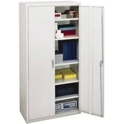 HON Brigade 5-Shelf Storage Cabinet, Light Gray, 72"H X 36"W X 18 1/8"D NEXT2017