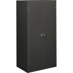 HON® Brigade 5-Shelf Storage Cabinet, Charcoal, 72"H X 36"W X 24 1/8"D