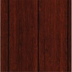 Anji Mountain Roll-Up Bamboo Chair Mat, Rectangular, 60" X 48", Dark Cherry