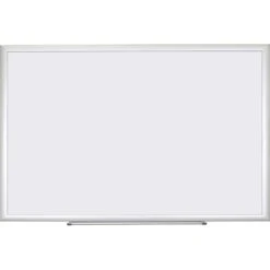 U Brands Melamine Dry Erase Whiteboard, Silver Aluminum Frame, 35" X 23" (031U00-01)