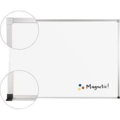 Best-Rite Steel Dry-Erase Whiteboard, Aluminum Frame, 3' X 2' (2H2NB)