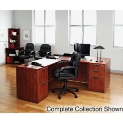 Alera® Valencia Series Executive Suites Lateral File Cabinet, Medium Cherry, Legal (VA613622MC)
