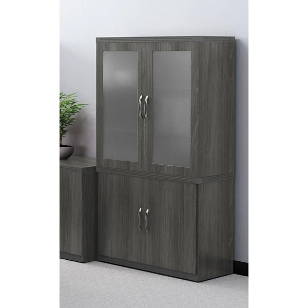 Safco 29 1/2"H Aberdeen Storage Cabinet, Gray Steel (ASCLGS) 1 Safco 29 1/2"H Aberdeen Storage Cabinet, Gray Steel (ASCLGS)