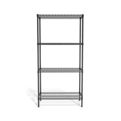 Coastwide Professional™ 4-Shelf Wire Unit, 36"W, Black (CW25470)