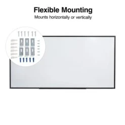 Quill Brand® Magnetic Steel Dry-Erase Whiteboard, Aluminum Frame, 8' X 4' (28697-CC) -Prepa Furniture Shop s1219508 s7