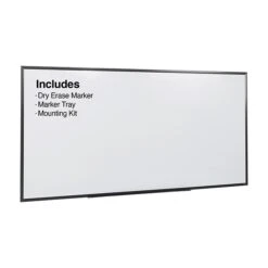 Quill Brand® Magnetic Steel Dry-Erase Whiteboard, Aluminum Frame, 8' X 4' (28697-CC)