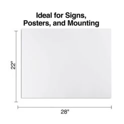 Staples Poster Boards, 10-Pack, White, 22" X 28" (MMK04500S) 6 Staples Poster Boards, 10-Pack, White, 22" X 28" (MMK04500S) -Prepa Furniture Shop s1222548 s7