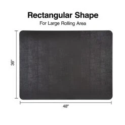 Quill Brand® 36" X 48" Low-Pile Chair Mat, Black, No Lip (26991) -Prepa Furniture Shop s1225768 s7