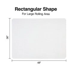 Quill® Brand PVC Chairmat, For Flat Pile Carpets, No Lip, Rectangular, 36" X 48" -Prepa Furniture Shop s1225774 s7