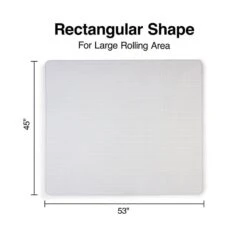 Quill Brand® Carpet Chair Mat, 45" X 53'', Crystal Clear (27014-US/CC) -Prepa Furniture Shop s1225813 s7