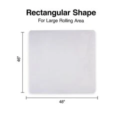 Quill Brand® 46" X 48'' Rectangle Chair Mat For Hard Floors Or Medium Pile Carpet, Vinyl (28816) 8 Quill Brand® 46" X 48'' Rectangle Chair Mat For Hard Floors Or Medium Pile Carpet, Vinyl (28816) -Prepa Furniture Shop s1225860 s7