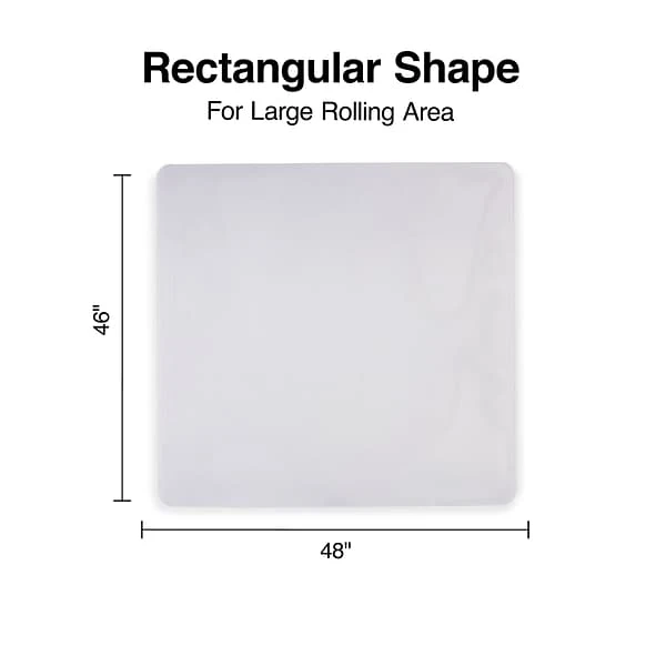 Quill Brand® 46" X 48'' Rectangle Chair Mat For Hard Floors Or Medium Pile Carpet, Vinyl (28816) 4 Quill Brand® 46" X 48'' Rectangle Chair Mat For Hard Floors Or Medium Pile Carpet, Vinyl (28816) - Image 4