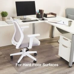Quill Brand® Hard Floor Chair Mat, 45" X 53'', Clear (20231-CC)