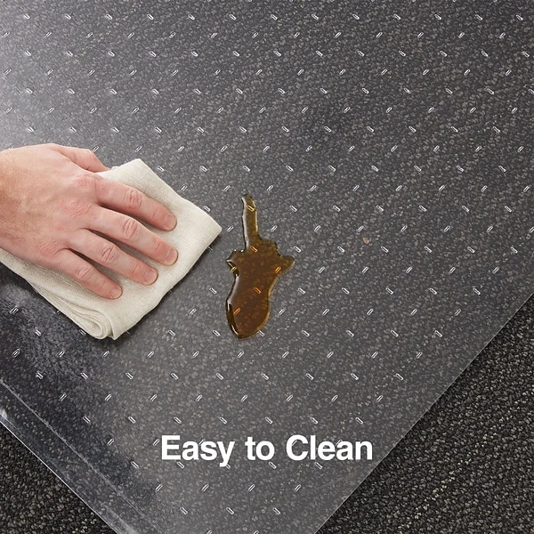 Quill Brand® PlushMat Chair Mat, 45" X 53", Clear (20236-CC) 3 Quill Brand® PlushMat Chair Mat, 45" X 53", Clear (20236-CC) - Image 3