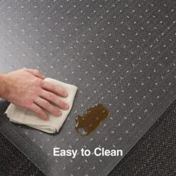 Quill Brand® PlushMat Carpet Chair Mat, 36" X 48'', Crystal Clear (20238-CC) -Prepa Furniture Shop s1225962 s7