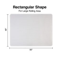 Quill Brand® BerberMat Carpet Chair Mat, 46" X 60'', Crystal Clear (20234-CC) -Prepa Furniture Shop s1225990 s7