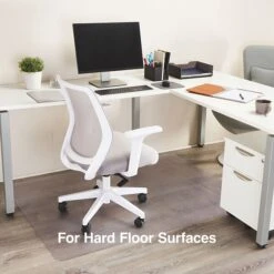 Quill Brand® Hard Floor Chair Mat, 46" X 60'', Crystal Clear (20230-CC)