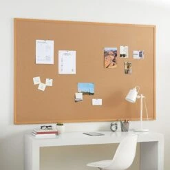 Quill Brand® Standard Durable Cork Bulletin Board, Aluminum Frame, 6'W X 4'H (28317-CC) -Prepa Furniture Shop s1226074 s7