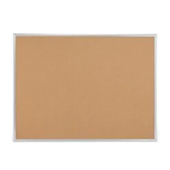 Quill Brand® Standard Durable Cork Bulletin Board, Aluminum Frame, 4'W X 3'H (28345-CC) -Prepa Furniture Shop s1226080 s7