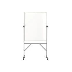 Ghent Steel Mobile Dry-Erase Whiteboard, Aluminum Frame, 4' X 3' (ARMM43)