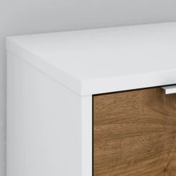 Bush Business Furniture Jamestown 21.2" Low Storage Cabinet With 4 Shelves, Fresh Walnut/White (JTS160FWWH) -Prepa Furniture Shop sp101402711 s7