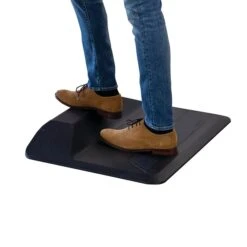 Fellowes ActiveFusion Standard Floor Wellness Mat, 36" X 24", Black (8707102) -Prepa Furniture Shop sp103106038 s7