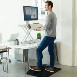 Fellowes ActiveFusion Standard Floor Wellness Mat, 36" X 24", Black (8707102) -Prepa Furniture Shop sp103106039 s7