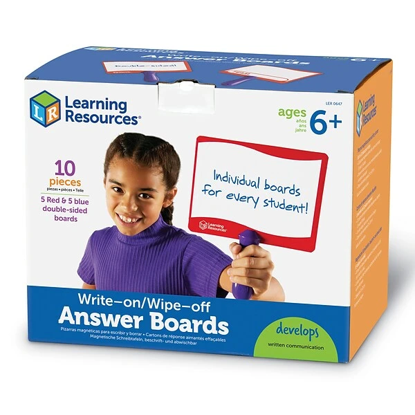 Learning Resources Dry-Erase Boards, Answer Boards (LER0647) 4 Learning Resources Dry-Erase Boards, Answer Boards (LER0647) - Image 4