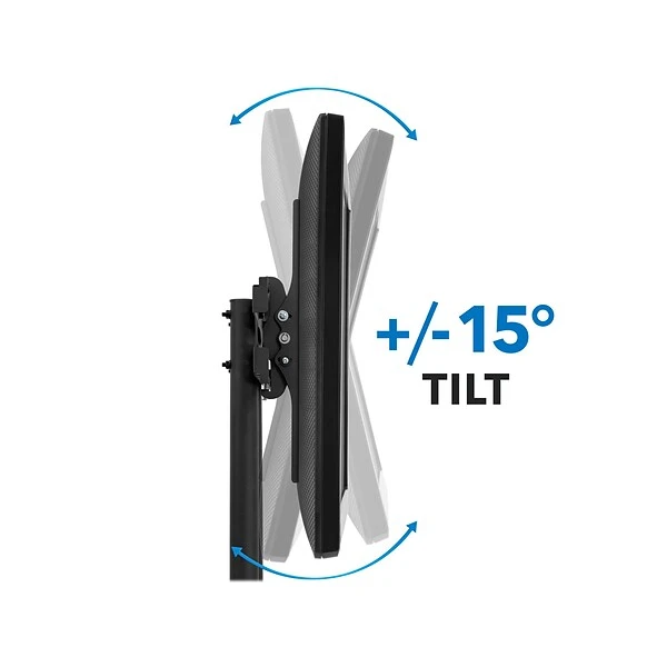 Mount-It! Metal Mobile A/V Cart With Lockable Wheels, Black (MI-2876) 6 Mount-It! Metal Mobile A/V Cart With Lockable Wheels, Black (MI-2876) - Image 6