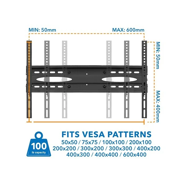 Mount-It! Metal Mobile A/V Cart With Lockable Wheels, Black (MI-2876) 7 Mount-It! Metal Mobile A/V Cart With Lockable Wheels, Black (MI-2876) - Image 7