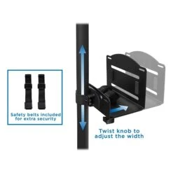 Mount-It! Metal Mobile A/V Cart With Swivel Wheels, Black (MI-7948) -Prepa Furniture Shop sp106467437 s7