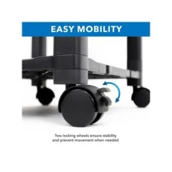 Mount-It! 3-Shelf Plastic/Poly Mobile Utility Cart With Lockable Wheels, Black (MI-7855A) 13 Mount-It! 3-Shelf Plastic/Poly Mobile Utility Cart With Lockable Wheels, Black (MI-7855A) -Prepa Furniture Shop sp106467445 s7