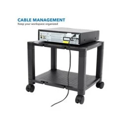 Mount-It! 2-Shelf Plastic/Poly Mobile Utility Cart With Lockable Wheels, Black (MI-7854A) 11 Mount-It! 2-Shelf Plastic/Poly Mobile Utility Cart With Lockable Wheels, Black (MI-7854A) -Prepa Furniture Shop sp106467451 s7