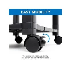 Mount-It! 2-Shelf Plastic/Poly Mobile Utility Cart With Lockable Wheels, Black (MI-7854A) 13 Mount-It! 2-Shelf Plastic/Poly Mobile Utility Cart With Lockable Wheels, Black (MI-7854A) -Prepa Furniture Shop sp106467453 s7