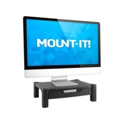 Mount-It! Plastic/Poly Stand, Black (MI-7853A)