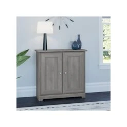 Bush Furniture Cabot 30.2" Storage Cabinet With 2 Shelves, Modern Gray (WC31398)