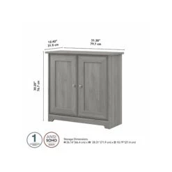 Bush Furniture Cabot 30.2" Storage Cabinet With 2 Shelves, Modern Gray (WC31398) -Prepa Furniture Shop sp106969343 s7