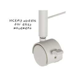 Honey-Can-Do 3-Shelf Metal Mobile Utility Cart With Lockable Wheels, White (CRT-08581) -Prepa Furniture Shop sp110991656 s7