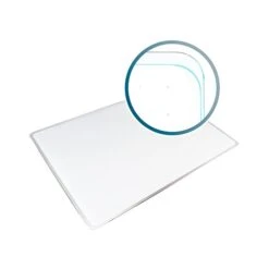 Viztex Glacier Glass Dry-Erase Whiteboard, 17" X 23" (FCVGM1723WG)