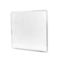 Viztex Glacier Glass Dry-Erase Whiteboard, 14" X 14" (FCVGM1414WG)