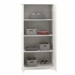Bush Furniture Cabot 61.14" Storage Cabinet With 4 Shelves, Linen White Oak (WC31197-03) -Prepa Furniture Shop sp115661340 s7