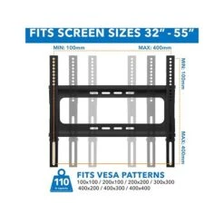 Mount-It! Steel Pedestal TV Stand, Screens Up To 55", Black (MI-1860) 8 Mount-It! Steel Pedestal TV Stand, Screens Up To 55", Black (MI-1860) -Prepa Furniture Shop sp116854164 s7