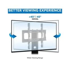 Mount-It! Steel Pedestal TV Stand, Screens Up To 55", Black (MI-1860) 10 Mount-It! Steel Pedestal TV Stand, Screens Up To 55", Black (MI-1860) -Prepa Furniture Shop sp116854174 s7